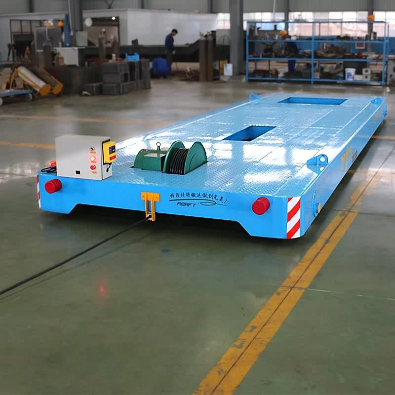 Cable Powered Material Rail Transfer Cart For Polypropylene high quality