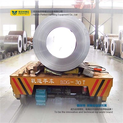 Elektrik Rail Mover Chariot Heavy Duty Remote Control 10 Tòn 20 Tòn Rail Transfè Trolley / Rail Trolley /dolly