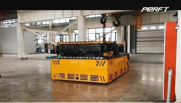 75T Tòn transfere Trolley pou avanse pou pi ekipman metal pou atelye