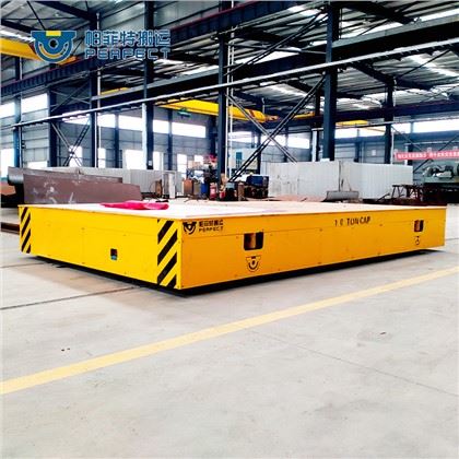 Batri Rail Transfè Trolley Pou manyen Steel Bar nan faktori