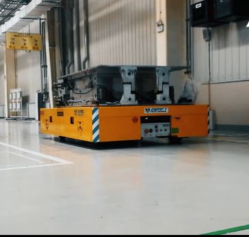 Transfè elektrik kabwa pou transpòte machandiz fèy asye