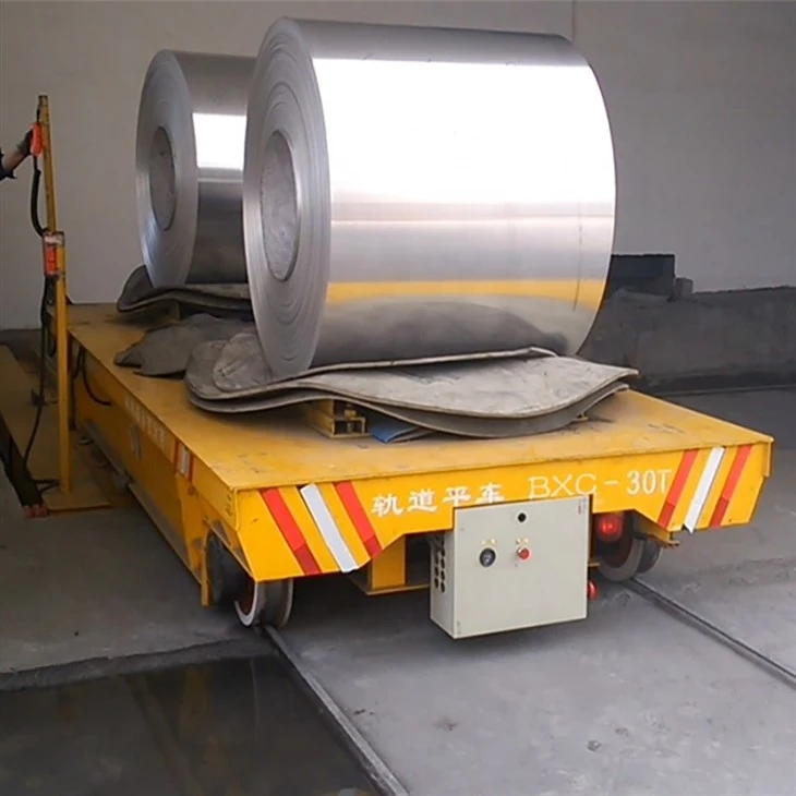 Transfer Cart On Rail With Fixture Cradle